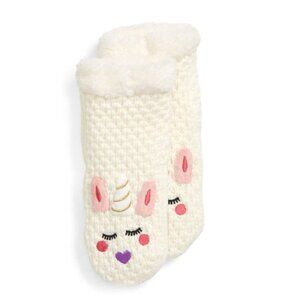 Girl's Tucker + Tate Critter Applique Slipper Sock